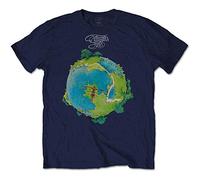 YES T Shirt Fragile Band Logo Nuovo Ufficiale Uomo Navy Blu Size M
