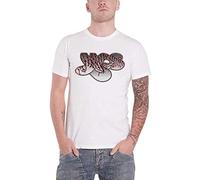 YES T Shirt Pattern Classic Band Logo Nuovo Ufficiale Uomo Bianca Size L