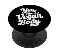 Yes This Is A Vegan Body PopSockets PopGrip Adesivo