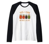 Yes We Can Funny Retro Canning Season Design Maglia con Maniche Raglan