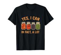 Yes We Can Funny Retro Canning Season Design Maglietta