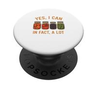 Yes We Can Funny Retro Canning Season Design PopSockets PopGrip Adesivo