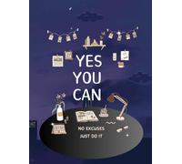 Yes, You Can Do It: Motivational hardcover journal with lined pages