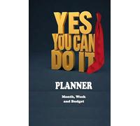 Yes you can do it: Perpetual PLANNER for Months and Weeks with Monthly Budgeting 5.5x8.5 in (near A5). Darkblue.