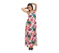YES ZEE - Abito lungo con motivo floreale - - Dresses - Donna - Multicolore - XL