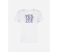Yes Zee Big Logo W - T-shirt - Donna - Bianco M