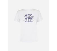 Yes Zee Big Logo W - T-shirt - Donna - Bianco S