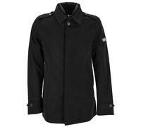 Yes Zee Black Polyester Men's Trench Jacket - XL