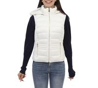 Yes Zee Gilet da Donna Trapuntato con Cappuccio Beige Taglia L Codice J107-M800-0222