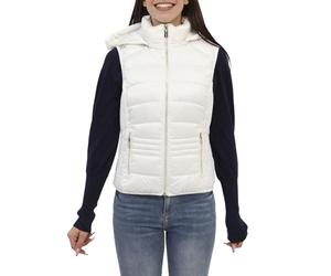 Yes Zee Gilet da Donna Trapuntato con Cappuccio Beige Taglia L Codice J107-M800-0222