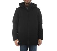 YES-ZEE giubbino imbottito con cappuccio in softshell nero