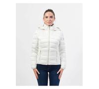 Yes Zee Giubbino Trapuntato Con Cappuccio Bianco - Taglia M Abbigliamento Donna