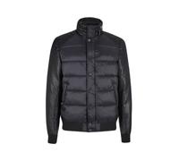 YES ZEE GIUBBOTTO UOMO GIACCA GIUBBINO PIUMINO CAPPUCCIO CON ECOPELLE J805KA00 Taglia M Colore principale NERO