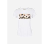 Yes Zee T-Shirt Donna Stampa Strass Mezza Manica Art. 01T226