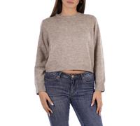 Yes Zee maglia donna con applicazioni gioiello tortora L