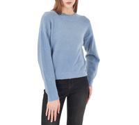 Yes Zee maglia lupetto con dettagli lurex celeste M