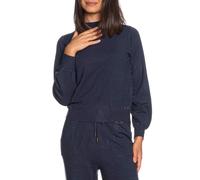 Yes Zee maglia lupetto donna misto viscosa blu L