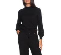 Yes Zee maglia lupetto donna misto viscosa nero