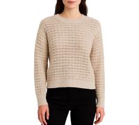 Yes Zee maglia misto lana con dettagli lurex beige oro S