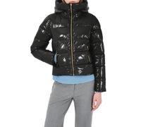 Yes Zee piumino corto donna con cappuccio nero S