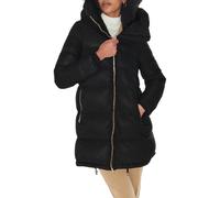 Yes Zee piumino lungo con cappuccio nero XS