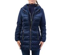 Yes Zee piumino lungo imbottito trapuntato blu XXL