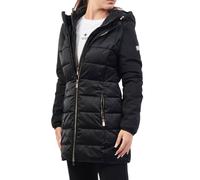 Yes Zee piumino lungo imbottito trapuntato nero L