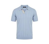 Yes Zee polo uomo in maglia di cotone celeste