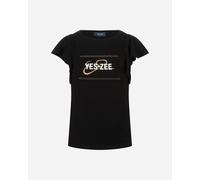 Yes Zee Rouches Logo W - T-shirt - Donna - Nero XL