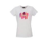 Yes Zee T-Shirt con Stampa Donna Bianco