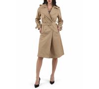 Yes Zee trench doppiopetto donna con cintura color cammello