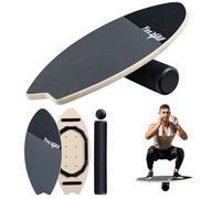 Yes4All 2-in-1 Balance Boards Set, 9 Adjustable Modes Surf Trainer, Wobble Board Exercise for Adults, Includes Roller & Ball