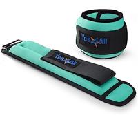 Yes4All 45MH Peso Caviglia in neoprene, 2,2 KG Coppia = 2 * 1,1 KG, Verde