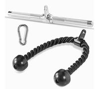 Yes4All 5SU6 Combo Rotazione Retta Barra e Corda Tricipite Cavo Attaccato/Tricipite Pull Down Corda - Barra Cavo per Allenamento della Forza