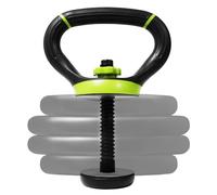 Yes4All B6D1 Impugnatura regolabile per kettlebell, convertitore di piastre per pesi, neo verde
