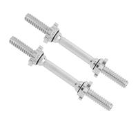 Yes4All Barra per manubri solida e regolabile e barra di collegamento per manubri, 4 maniglie Spinlock con lunghezza 40 cm Ø 3 cm (1,15'), lunghezza 35 cm Ø 2,5 cm (1') - Set di manubri