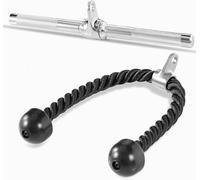 Yes4All Barra rotante diritta, attacco per cavo a forma di V per l'allenamento con i pesi, accessori per macchine a cavo per la palestra di casa