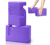 Yes4All Blocchi di yoga sagomati di forma della mano/blocchi fermi di yoga della schiuma di sostegno di EVA