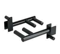 Yes4All Capacità 158,8 kg, barre per dip per 2 x 2 con foro da 2,5 cm, accessori per rack squat, maniglie strette e larghe, attacco per dip e flessioni, colore: nero