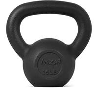 Yes4All K1VV Kettlebell in ghisa solida, 6,8 kg, nero