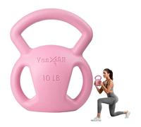 Yes4All Kettlebell per allenamento della forza, tre Hanldes Kettlebell (4,5 kg, rosa)