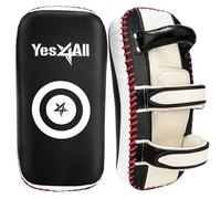 Yes4All, Kickboxing Kick Pads (Coppia) Unisex, Nero