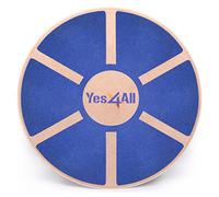 Yes4All L6CJ Tavola d'equilibrio oscillante in Legno -Tavola oscillante per Terapia Fisica Allenamento di Base, Trainer per la stabilità dell'equilibrio