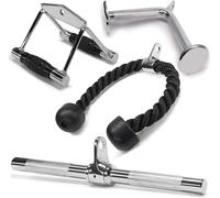 Yes4All Maniglie a D per Palestra - Impugnatura e Accessori per Cavi da Allenamento - Crossover per Cavi - Attrezzatura per Allenamento della Forza a Casa