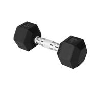 Yes4All Manubrio esagonale in ghisa, impugnatura cromata, 6,8 kg, singolo