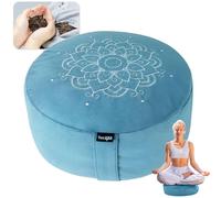 Yes4All Meditation Cushion, Floor Pillow Foam Zafu Buckwheat, Mandala Pattern Yoga Meditation Bolster Pillows, Floor Cushions