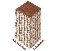 Yes4All Piastrelle ad incastro in schiuma, antiscivolo, per casa, palestra, legno di quercia scuro, 36 piastrelle 30,5 x 30,5 x 1,2 cm, copertura 36 m²