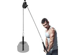 Yes4All Piastrina di carico per pesi da 2,5 cm e 5,1 cm, sistema di puleggia per cavi LAT fitness, attrezzatura da palestra resistente per la casa con attacco per cavo per tricipiti