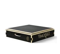 Yes4All, Box pliometrico regolabile, morbido, impilabile per palestra domestica, capacità di 199,6 kg, per esercizi di salto e condizionamento, colore nero, 15,2 cm