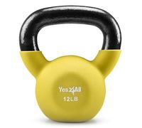 Yes4All Set di pesi a mano rivestiti in neoprene e kettlebell, per palestra domestica e manubri da allenamento 5,4 kg